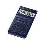 Casio jw - 200sc - calculatrice de bureau - 12 chiffres - panneau solaire, pile - bleu