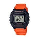 Casio montre sport w - 218h - 4b2vef - homme - orange - 5 bars