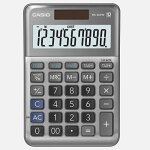 Casio ms - 100fm - calculatrice de bureau - 10 chiffres - pile, panneau solaire