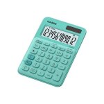 Casio ms - 20uc - calculatrice de bureau - 12 chiffres - panneau solaire, pile - vert
