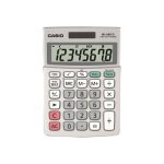 Casio ms - 88eco - calculatrice de bureau - 8 chiffres - pile, panneau solaire
