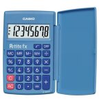 Casio petit - fx lc - 401lv - calculatrice de poche - 8 chiffres - pile - bleu