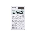 Casio sl - 310uc - calculatrice de poche - 10 chiffres - panneau solaire, pile - blanc