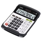 Casio wd - 320mt - calculatrice de bureau - 12 chiffres - panneau solaire, pile