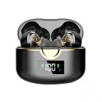 Casque sans fil bluetooth 5. 0 avec deux haut - parleurs dynamiques le noir