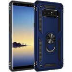 Cauc - coque galaxy note 8, support de bague en m�tal, pivots de rotation � 360 & 180 . etui de protection ...