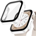 Cauc - coque rigide etanche en pc pour apple watch 42mm 46mm 40mm 44mm 41mm 45mm, protection ecran en ...