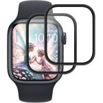 Cauc - verre tremp pour apple watch series 6 / 5 / 4 / se 40mm, 2 pices film trempes [3d incurv couverture ...