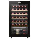 Cave  vin candy divino cwc034 - wifi - 47. 5x45. 6x85 cm (lxpxh) - 90 litres - classe g - noir