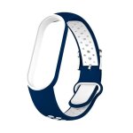 Ceinture en silicone bicolore pour xiaomi mi band 5 et 6, bracelet de sport respirant, bracelet de remplacemen ...