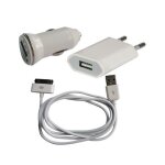 Chargeur 3 en 1 maison, voiture, usb pour iphone, ipod, ipad