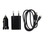 Chargeur 3 en 1 secteur / voiture / usb pour blackberry 9800 9810 9860 torch