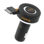 Chargeur allume cigare cable retractable enrouleur iphone 4 4s 1000 ma noir