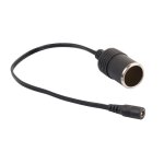 Chargeur allume - cigare de voiture dc 12v 24v, prise noire avec c�ble d'extension 10a max