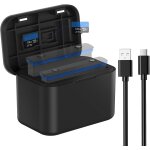 Chargeur de batterie rapide pour batterie insta360 x4, station de charge de batterie portable rapide ...