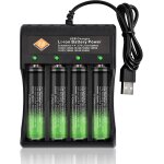 Chargeur de batterie universel, chargeur de piles rechargeable, chargeur accu 18650, 4 slots chargeur ... Chargeur de batterie universel, chargeur de piles rechargeable, chargeur accu 18650, 4 slots chargeur ...