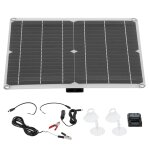 Chargeur de batterie de voiture solaire, panneau tanche, contrleur avec allume - cigare sc1820 dc18v ...