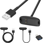 Chargeur pour fitbit inspire 3 cble de charge de remplacement, cordon usb vers station d'accueil pour ...