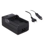 Chargeur haut de gamme secteur + allume cigare voiture pour panasonic lumix dmc - fx9 de marque patona ...