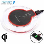 Chargeur a induction sans fil qi fantasy noir pour samsung galaxy s9 plus
