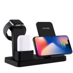 Pour chargeur de montre apple 3 en 1 station d'accueil de chargement support de station d'accueil, noir ...