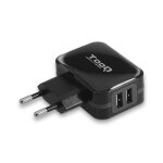 Chargeur mural tooq tqwc - 1s02 usb x 2 17w noir