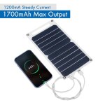 Chargeur de panneaux solaires usb 6w 5v, cellules solaires portables, batterie, panneau semi - flexible, ... Chargeur de panneaux solaires usb 6w 5v, cellules solaires portables, batterie, panneau semi - flexible, ...