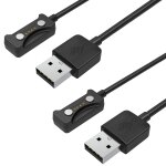 Chargeur compatible avec polar pacer / pacer pro / ignite 3 [lot de 2] cable usb 1 mtre remplacement ...