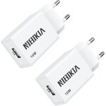 Chargeur prise usb secteur, 2pack 5v / 2a adaptateur secteur universel replacement for phone x / 8 / ...
