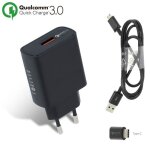 Chargeur quick charge 3. 0 et c�ble original pour samsung galaxy a9 2018 - galaxy note 9 - galaxy a8 ...