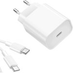 Chargeur rapide 25w usb - c pour + cable type - c samsung a42 / a52 / a72 / s21 / s21 plus / s21 ultra ...