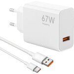 Chargeur rapide 67w usb pour redmi note 13 pro 5g / 12 pro / 11 pro, chargeur turbo avec 6a câble usb ... Chargeur rapide 67w usb pour redmi note 13 pro 5g / 12 pro / 11 pro, chargeur turbo avec 6a câble usb ...