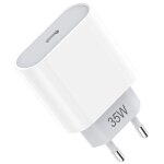 Chargeur rapide usb - c 35w gan pour iphone 17 pro max iphone 17 16 15 iphone air - blanc - e. f. connection ...