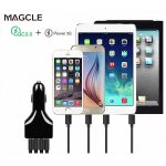 Chargeur rapide de voiture 4usb, qc 3. 0, 5v / 3, 5 a, 9v / a, 12v / a, pour téléphone portable et tablette ... Chargeur rapide de voiture 4usb, qc 3. 0, 5v / 3, 5 a, 9v / a, 12v / a, pour téléphone portable et tablette ...
