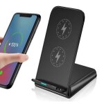 Chargeur sans fil, 10w certifi� qi, chargeur induction avec double bobine, pour iphone 13 12 11 x xs ...