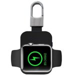 Chargeur sans fil rapide mini porte cl� pour apple watch noir
