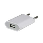 Chargeur secteur adaptateur usb blanc iphone 3g 3gs 4 4s 5 smartphones universel - yonis