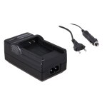 Chargeur secteur + allume cigare voiture de marque patona pour olympus li - 50b, pentax d - li92, ricoh ...