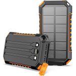 Chargeur solaire power bank - 27000mah batterie externe solaire avec 3 c�bles usb c chargeur portable ...