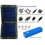 Chargeur solaire universel 7 watts et batterie 2600 mah