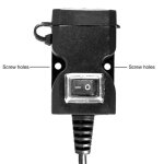 Chargeur de t�l�phone 12 24v / 9 90v, double ports usb, pour r�troviseur et guidon de moto