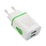 Chargeur de téléphone universel 2, 1 a 5v led 2 usb, adaptateur mural de charge rapide, prise us / eu, ... Chargeur de téléphone universel 2, 1 a 5v led 2 usb, adaptateur mural de charge rapide, prise us / eu, ...