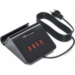 Chargeur usb 25 w multiples 4 ports chargeur rapide usb prise de téléphone portable usb station de charge ... Chargeur usb 25 w multiples 4 ports chargeur rapide usb prise de téléphone portable usb station de charge ...