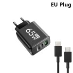 Chargeur usb a 3 ports pd type c, adaptateur de charge rapide mural, prise eu us kr, pour iphone 16, ...