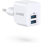 Chargeur usb powerport mini chargeur mural ultra compact usb 2, 5 a pour iphone xs / xs max / xr / x ...