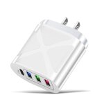 Chargeur usb rapide 3, 1 a multi - ports 3usb + pd, universel, mural, pour t�l�phone portable, tablette, ...