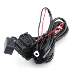 Chargeur usb universel 2. 1a pour moto, adaptateur de prise de courant avec fusible en ligne pour téléphone ... Chargeur usb universel 2. 1a pour moto, adaptateur de prise de courant avec fusible en ligne pour téléphone ...