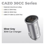 Chargeur de voiture 30w pd usb c, charge rapide, type c, super charge, pour iphone 15 pro max samsung ...