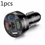 Chargeur de voiture 4 usb 3a qc3. 0, mat�riau ignifuge, sortie de courant stable, lumi�re led, un pour ...