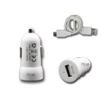 Chargeur voiture allume - cigare car charger 1x usb 1000ma ( + cble offert) pour lg g2